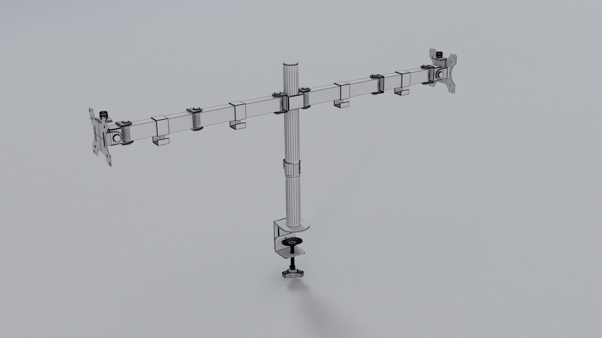 Monitor stand 3d model Low-poly 3D model_8