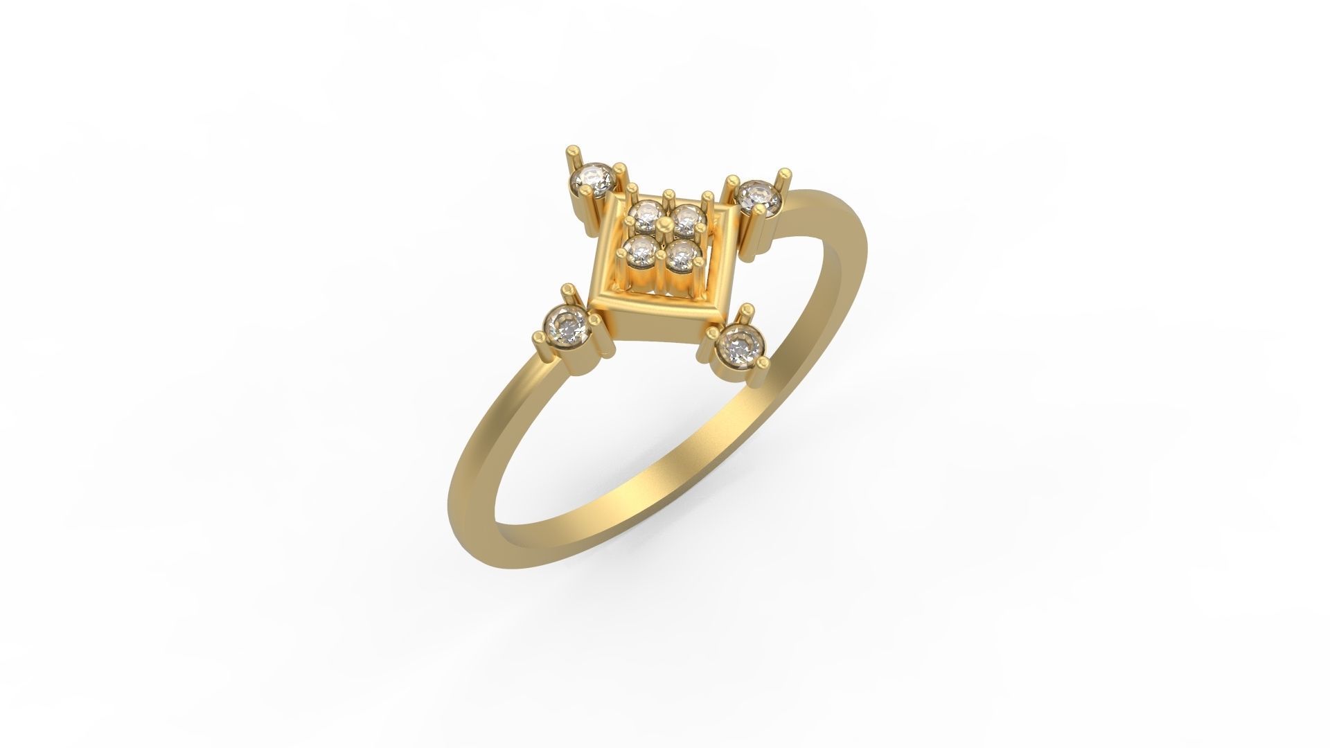 Minimalist Ring 224 3D print model_1