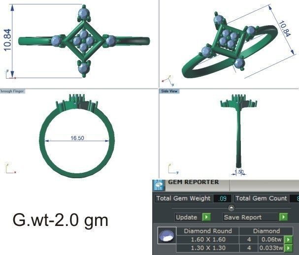 Minimalist Ring 224 3D print model_5