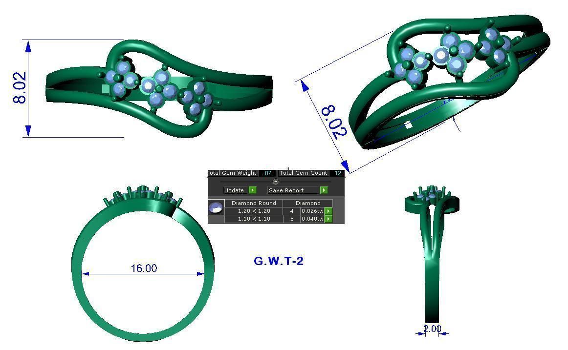Minimalist Ring 225 3D print model_5