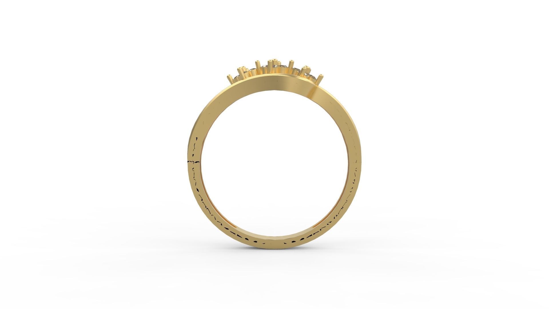 Minimalist Ring 225 3D print model_2