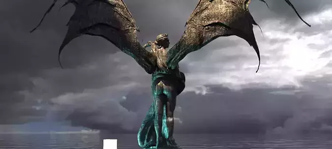 Aphrodite Dragon wings Dark 