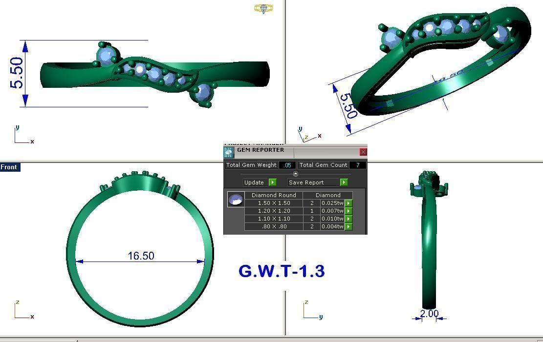 Minimalist Ring 239 3D print model_5