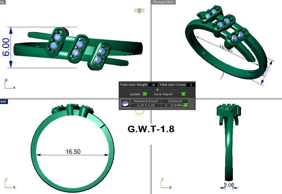 Minimalist Ring 240 3D print model_5