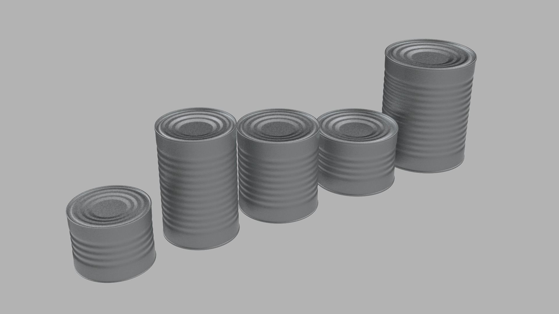 Tin Can collection 3D model_4