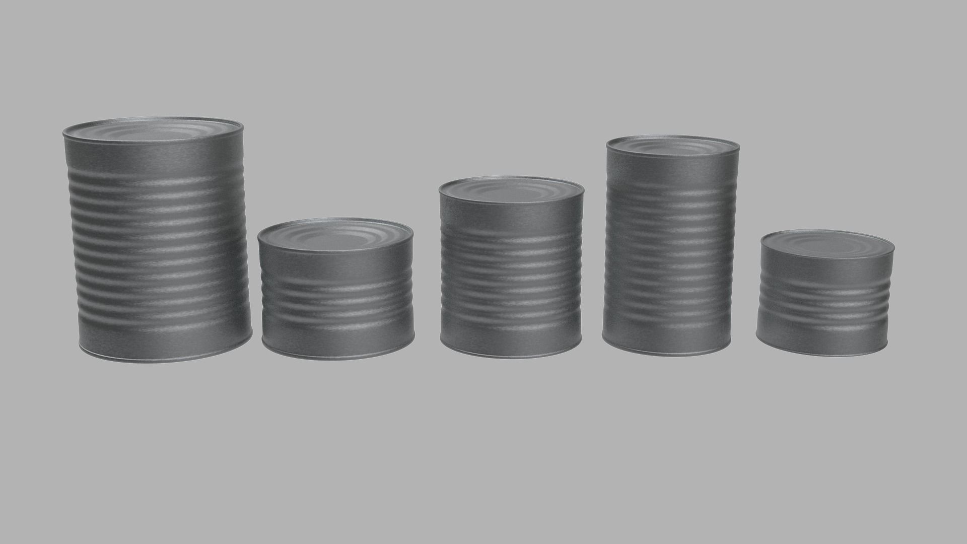 Tin Can collection 3D model_3