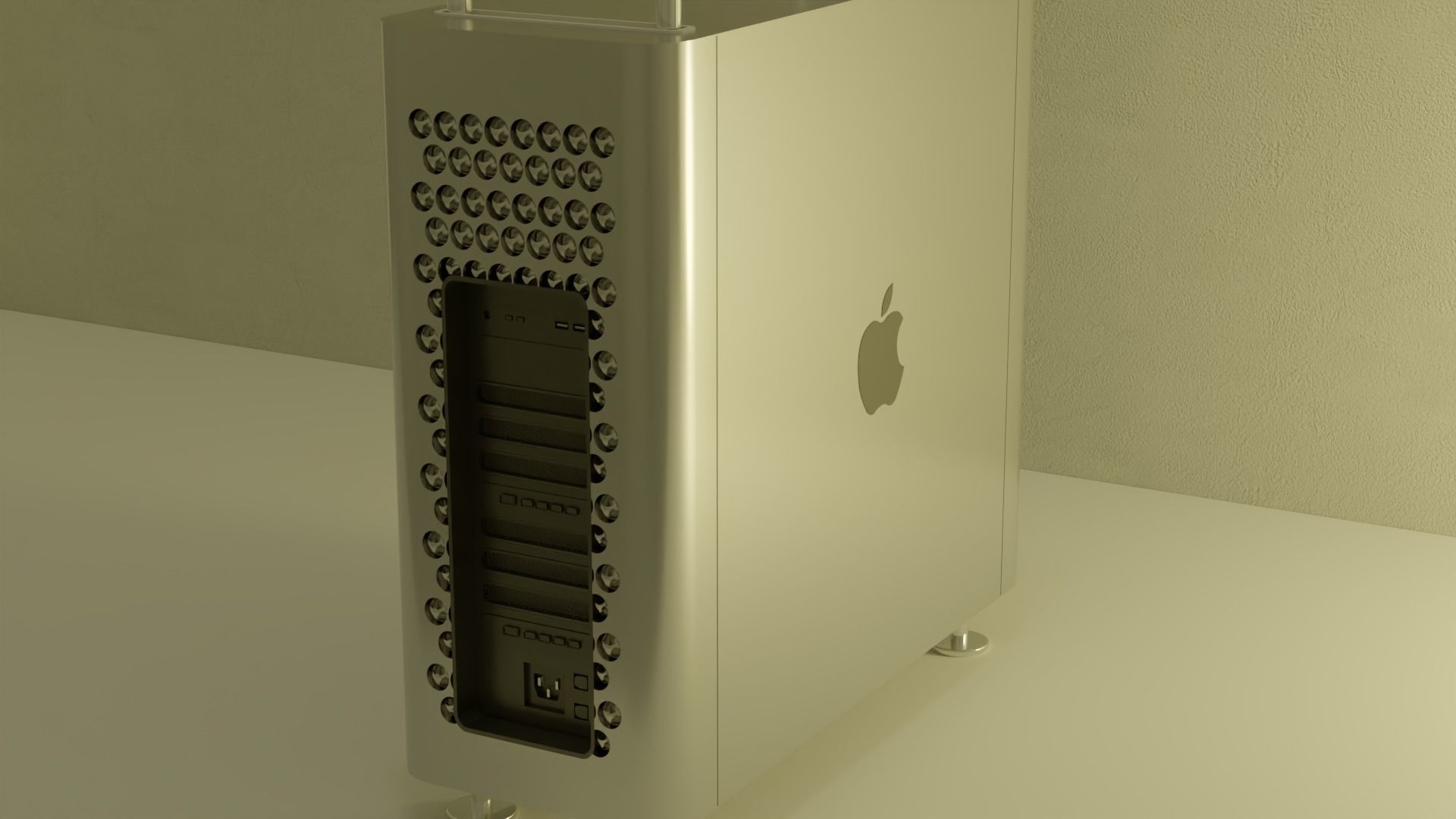 Apple Mac Pro 3D model_2