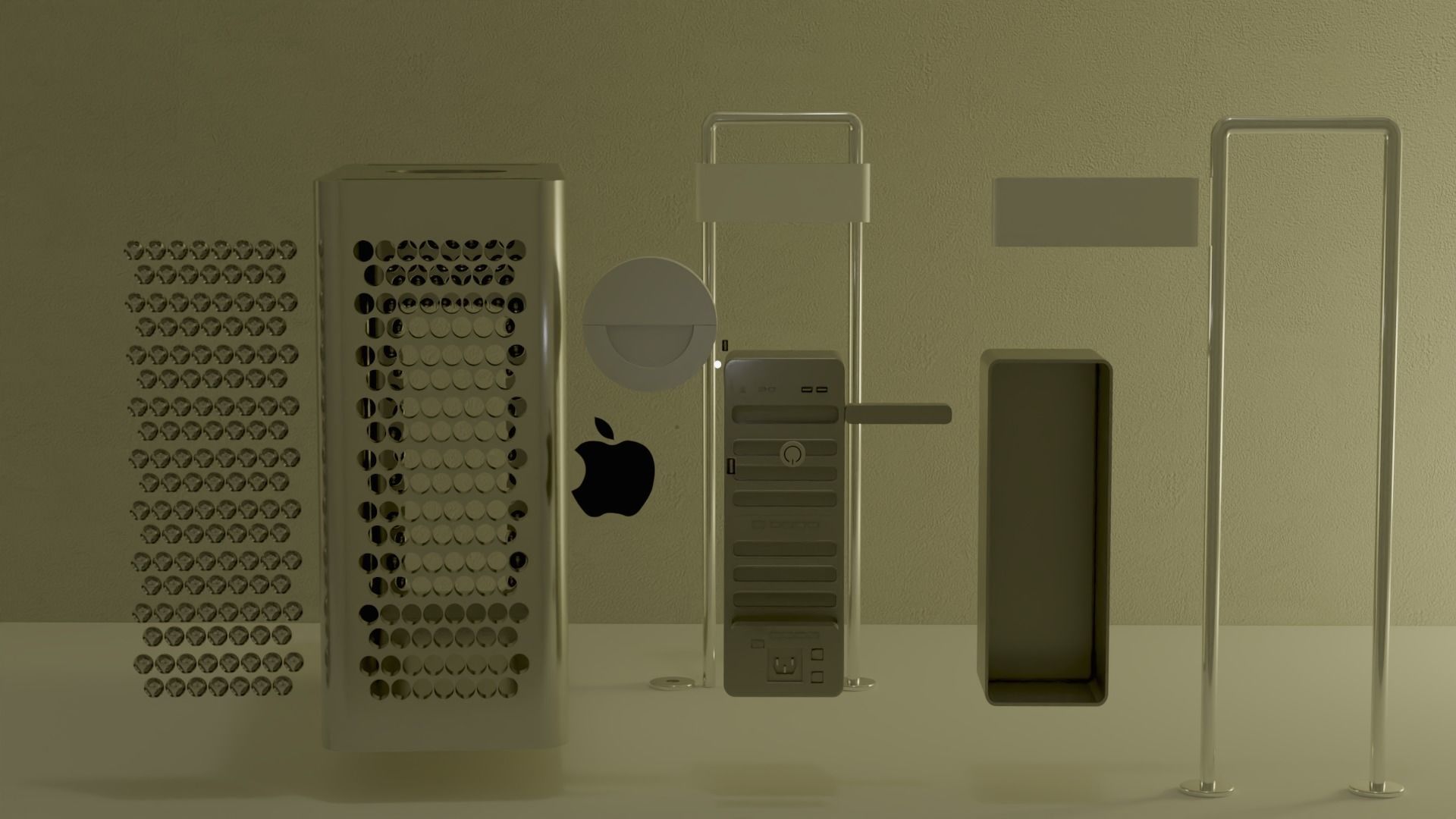 Apple Mac Pro 3D model_8