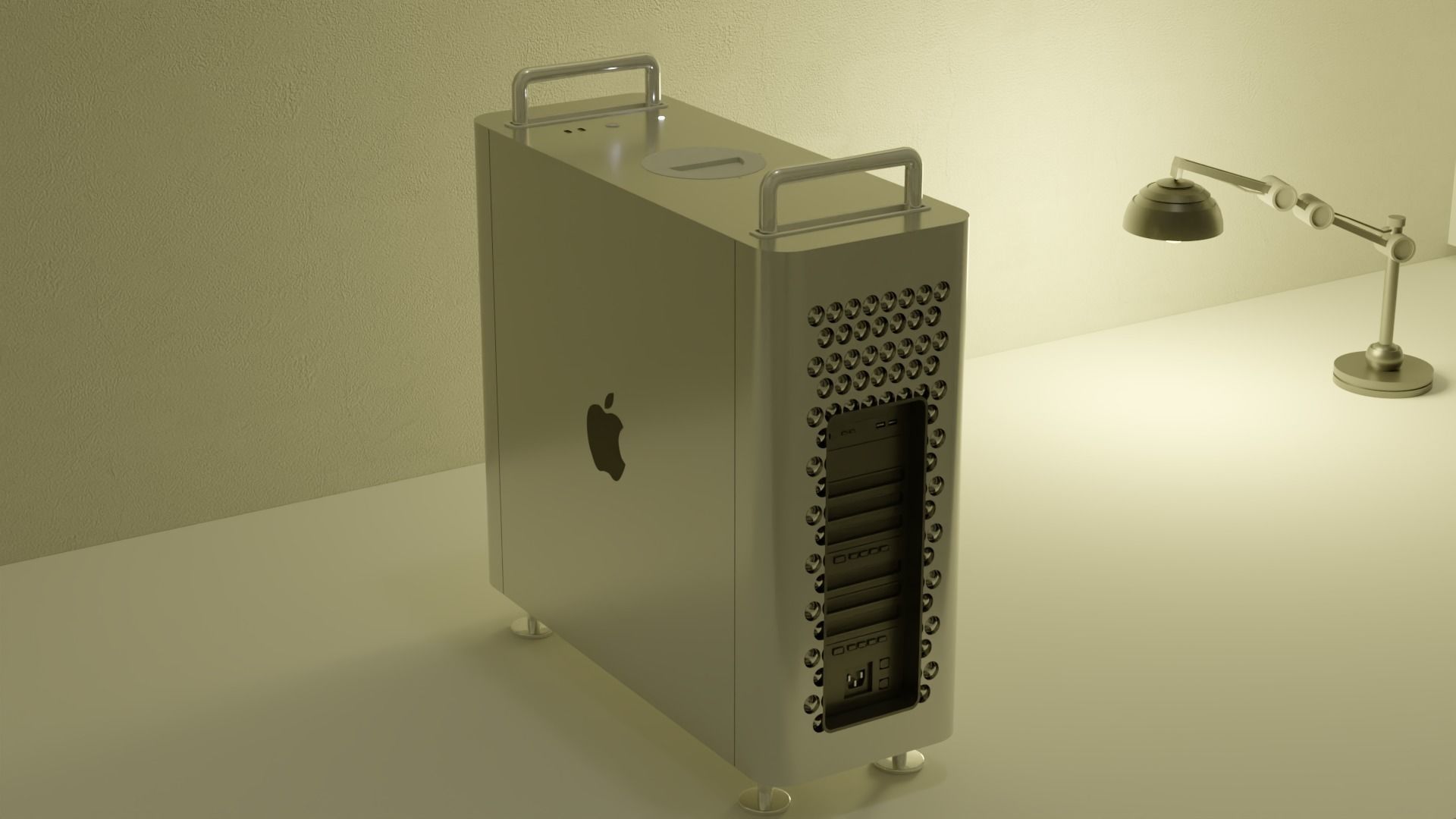 Apple Mac Pro 3D model_6