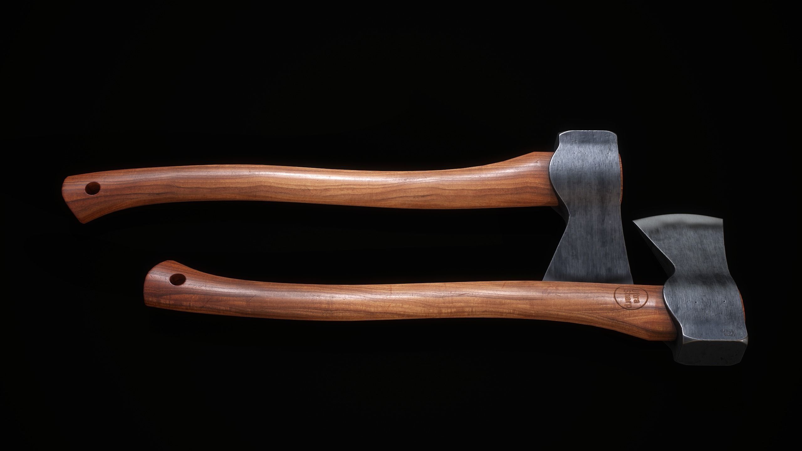Axe Melee Weapon Low-poly 3D model_4