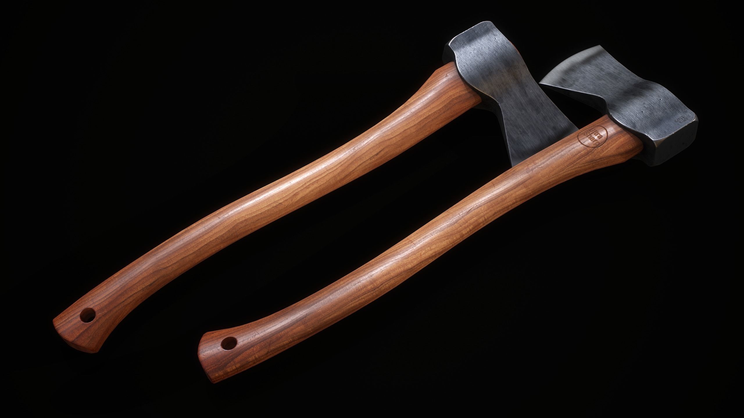 Axe Melee Weapon Low-poly 3D model_2