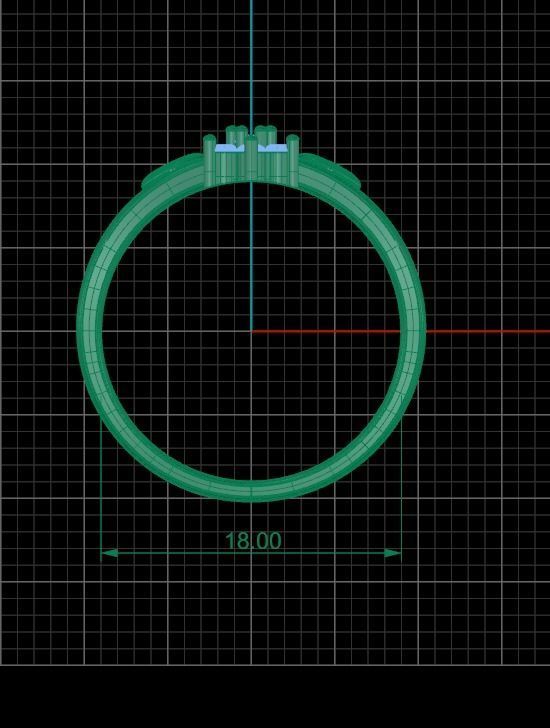 Minimalist Ring 250 3D print model_7
