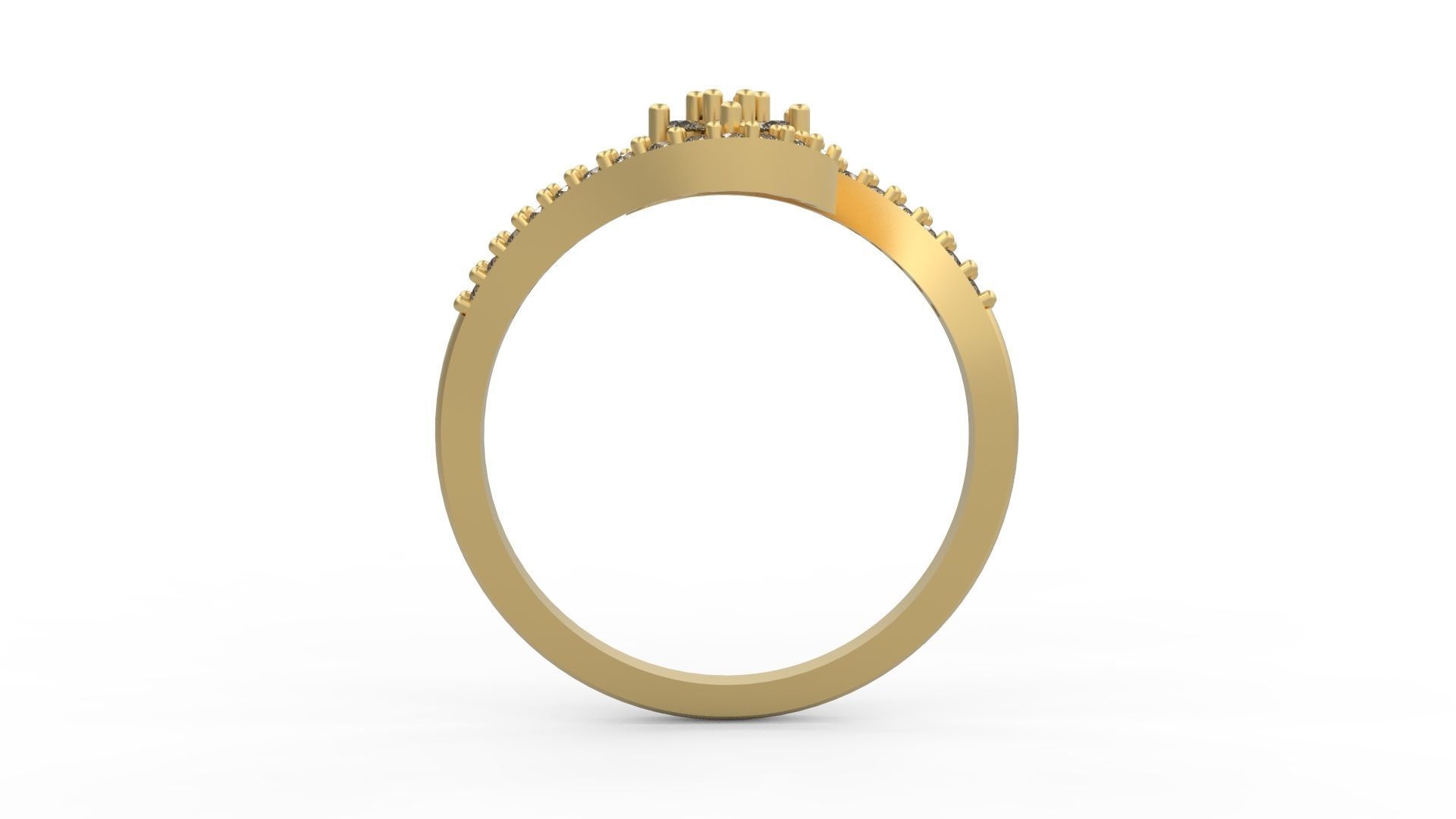 Minimalist Ring 254 3D print model_2
