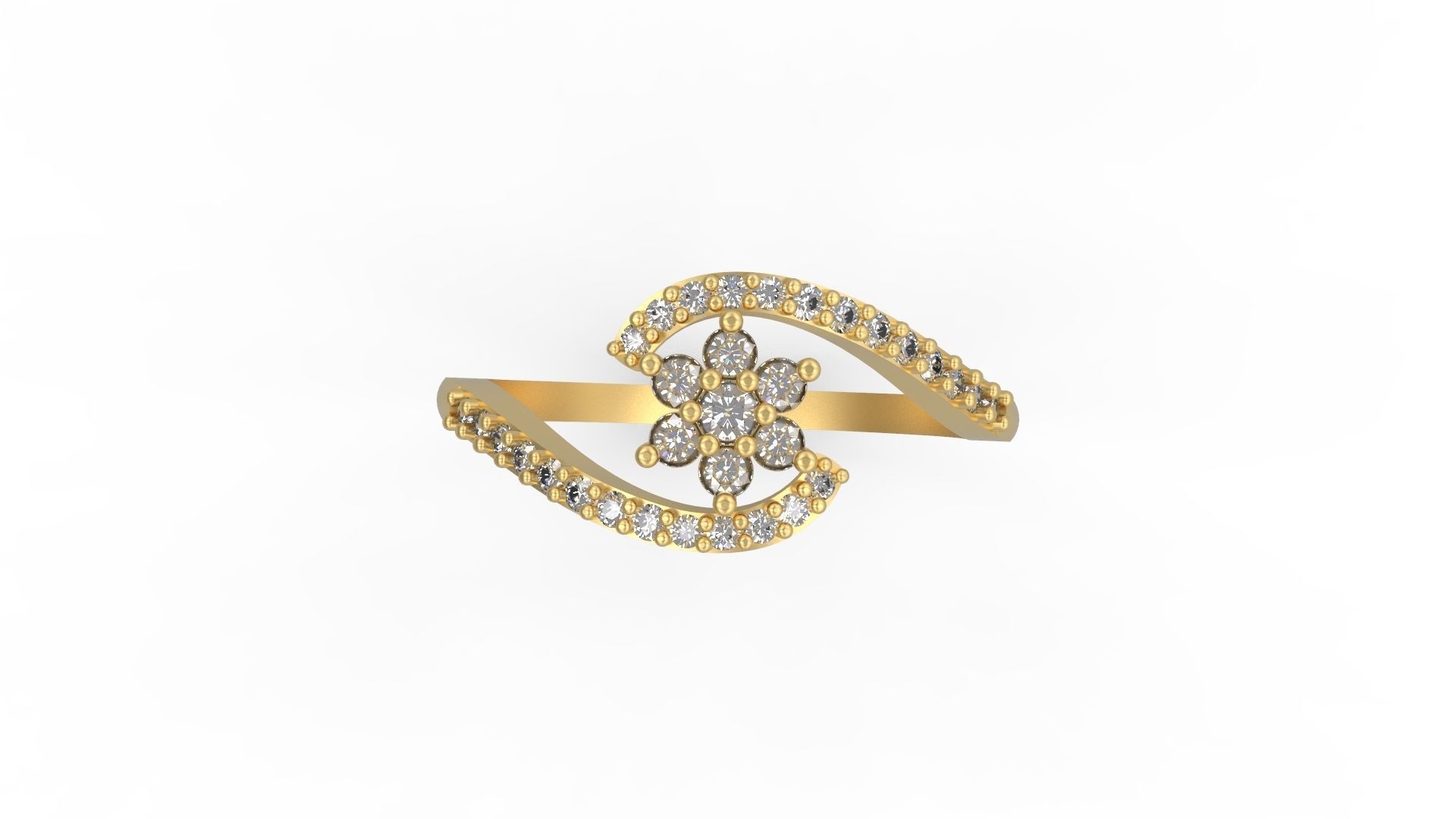 Minimalist Ring 254 3D print model_4