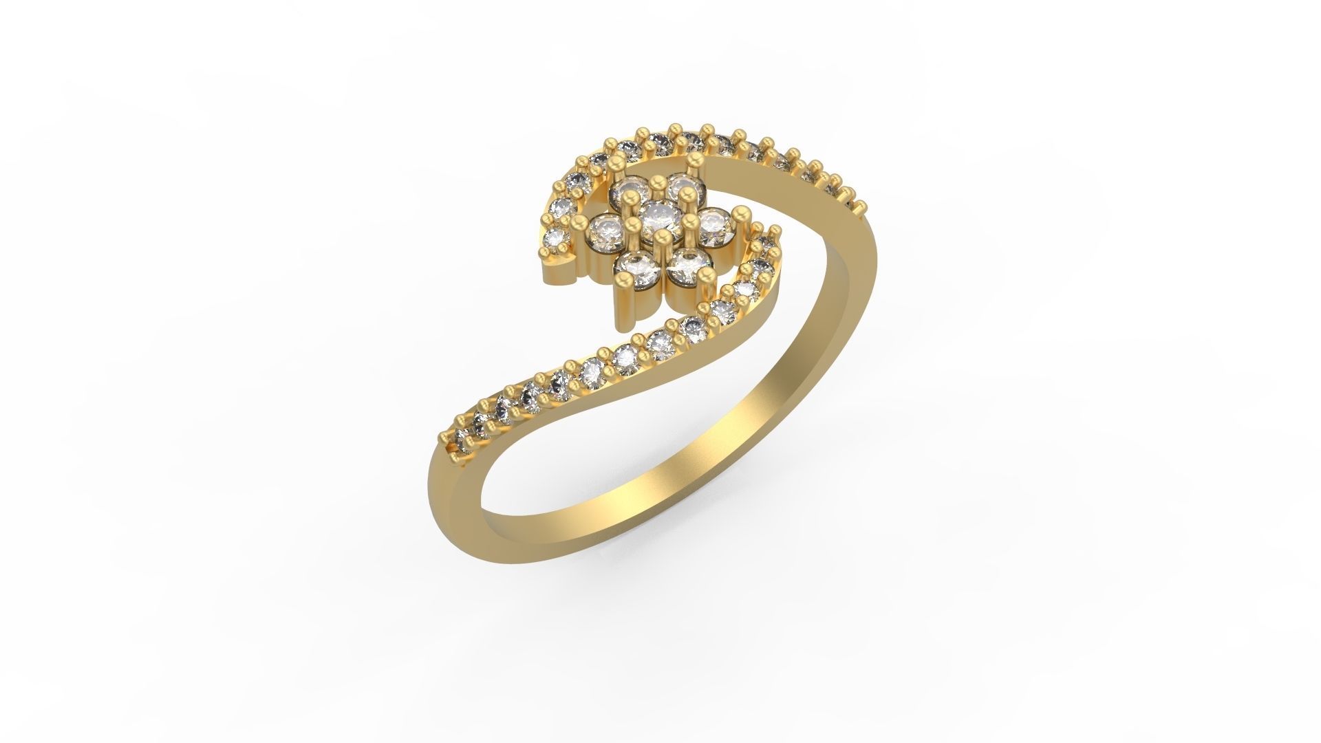 Minimalist Ring 254 3D print model_1