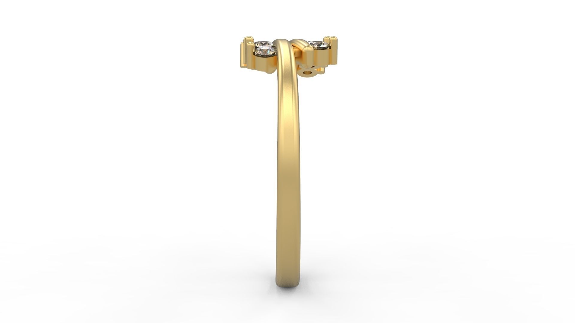 Minimalist Ring 268 3D print model_3