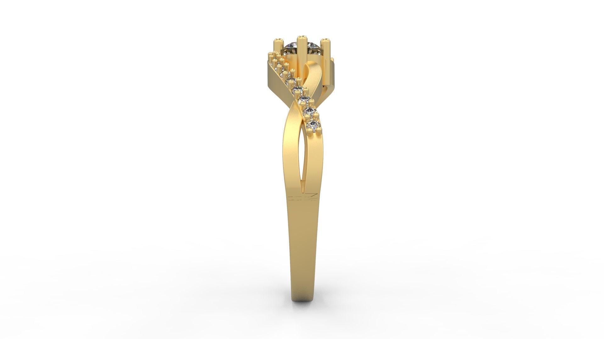 Minimalist Ring 269 3D print model_3