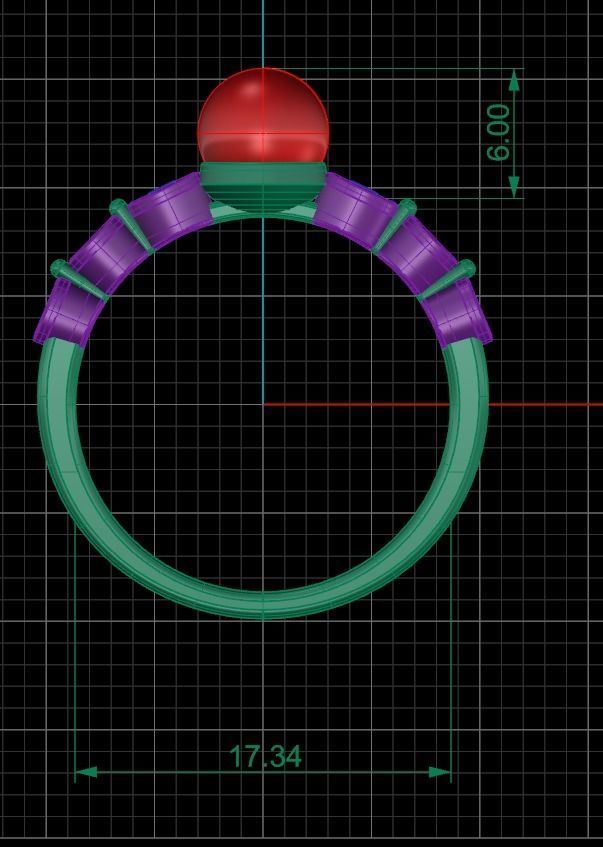 Minimalist Pearl Ring 270 3D print model_8