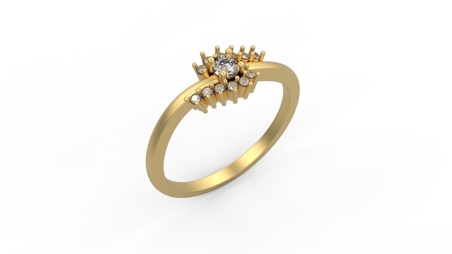 Minimalist Ring 271 3D print model_1