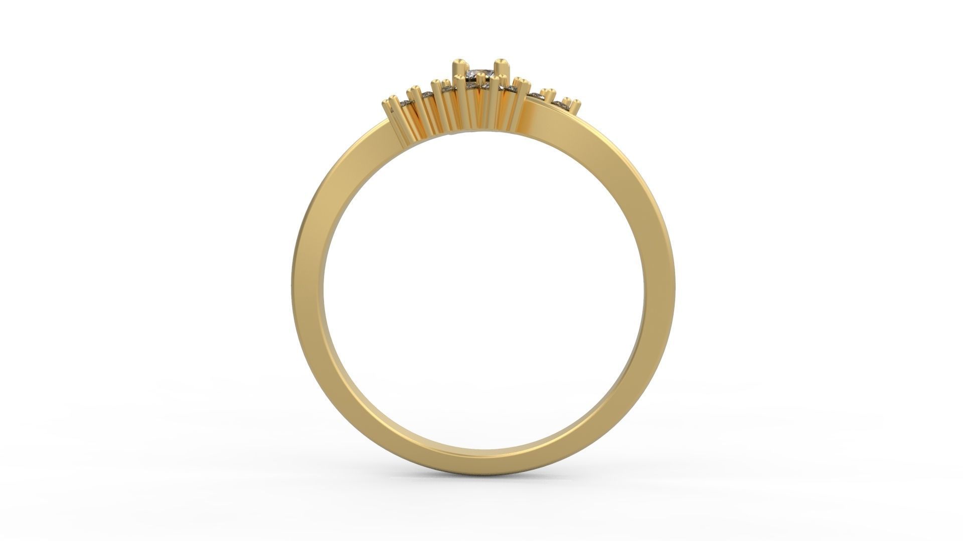Minimalist Ring 271 3D print model_2
