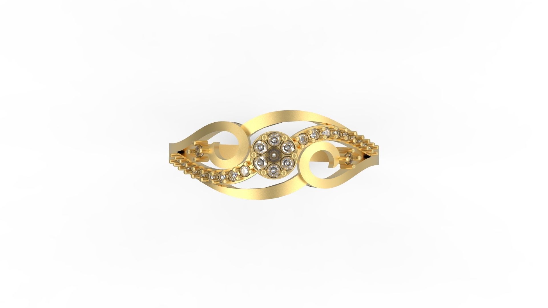 Minimalist Ring 282 3D print model_4