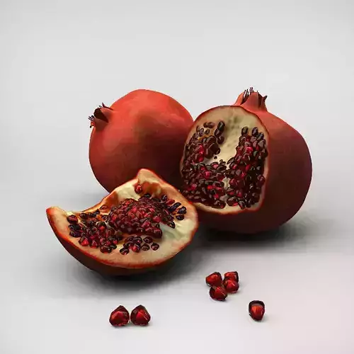 Pomegranate garnet 3D model
