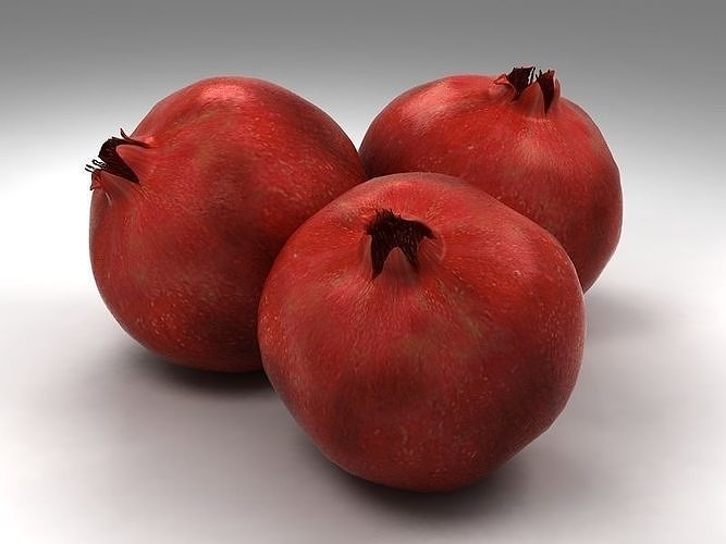 Pomegranate garnet 3D model 5