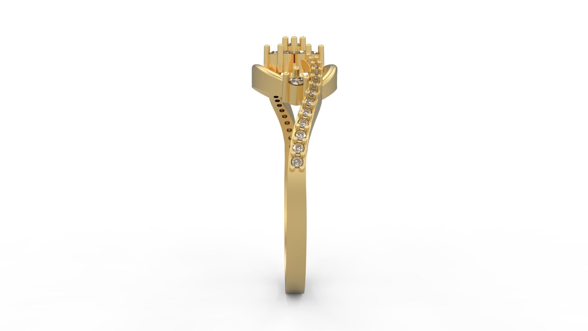 Minimalist Ring 292 3D print model_3