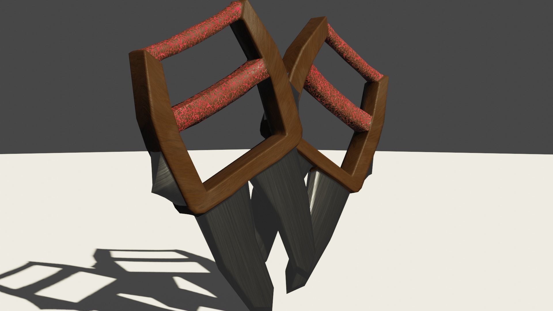 Two fang Low-poly 3D model_1