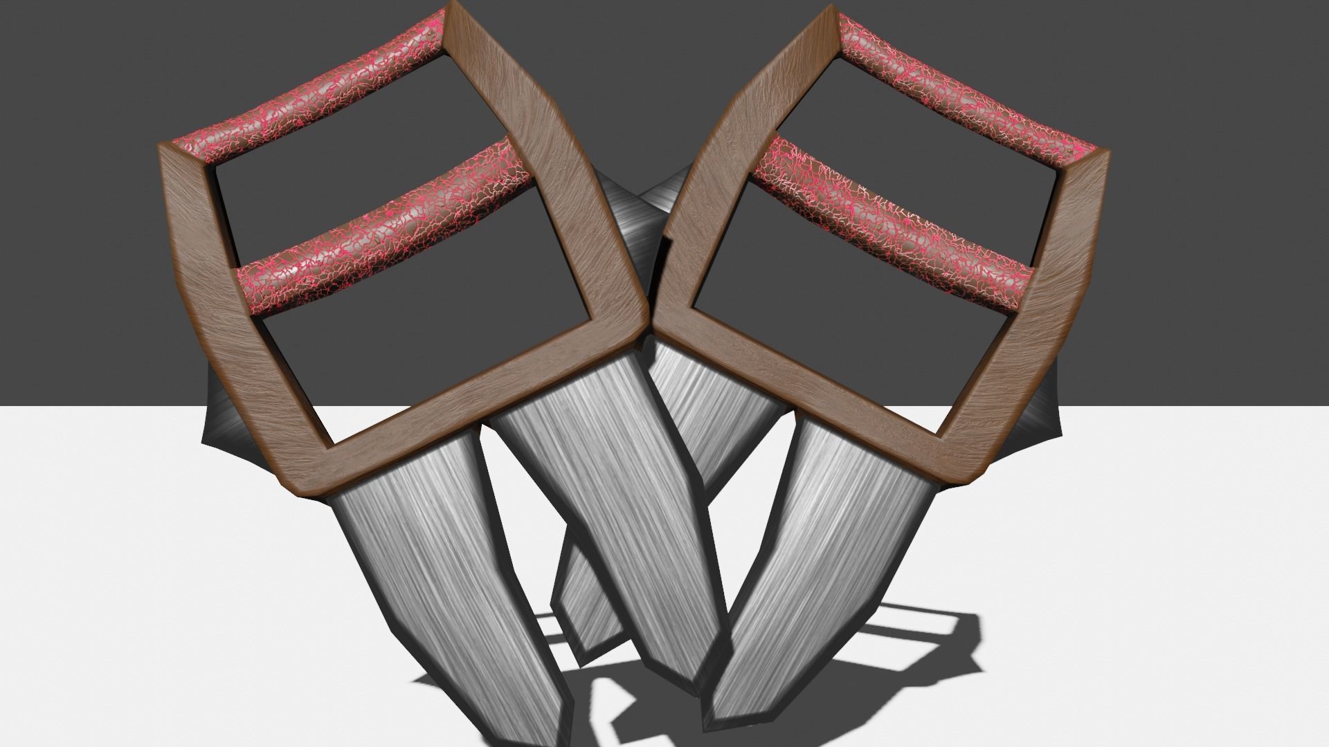 Two fang Low-poly 3D model_3