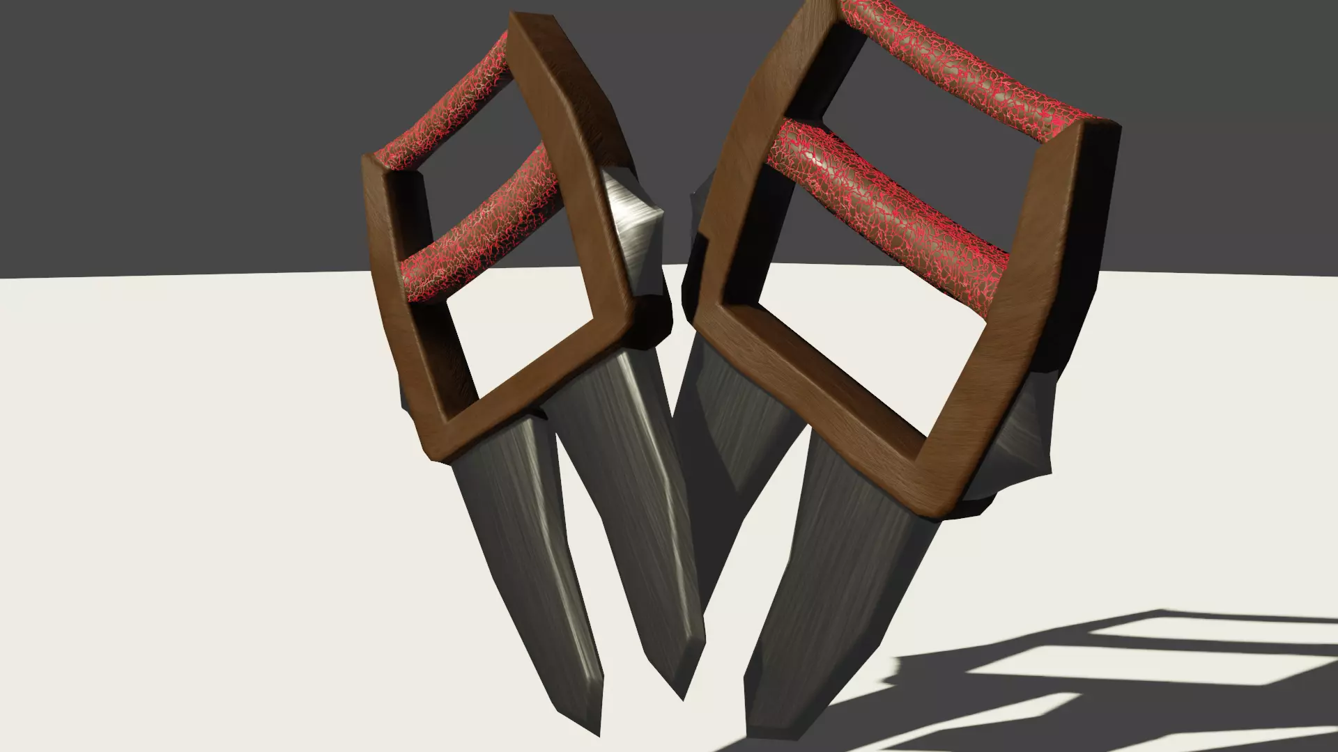Two fang Low-poly 3D model_0