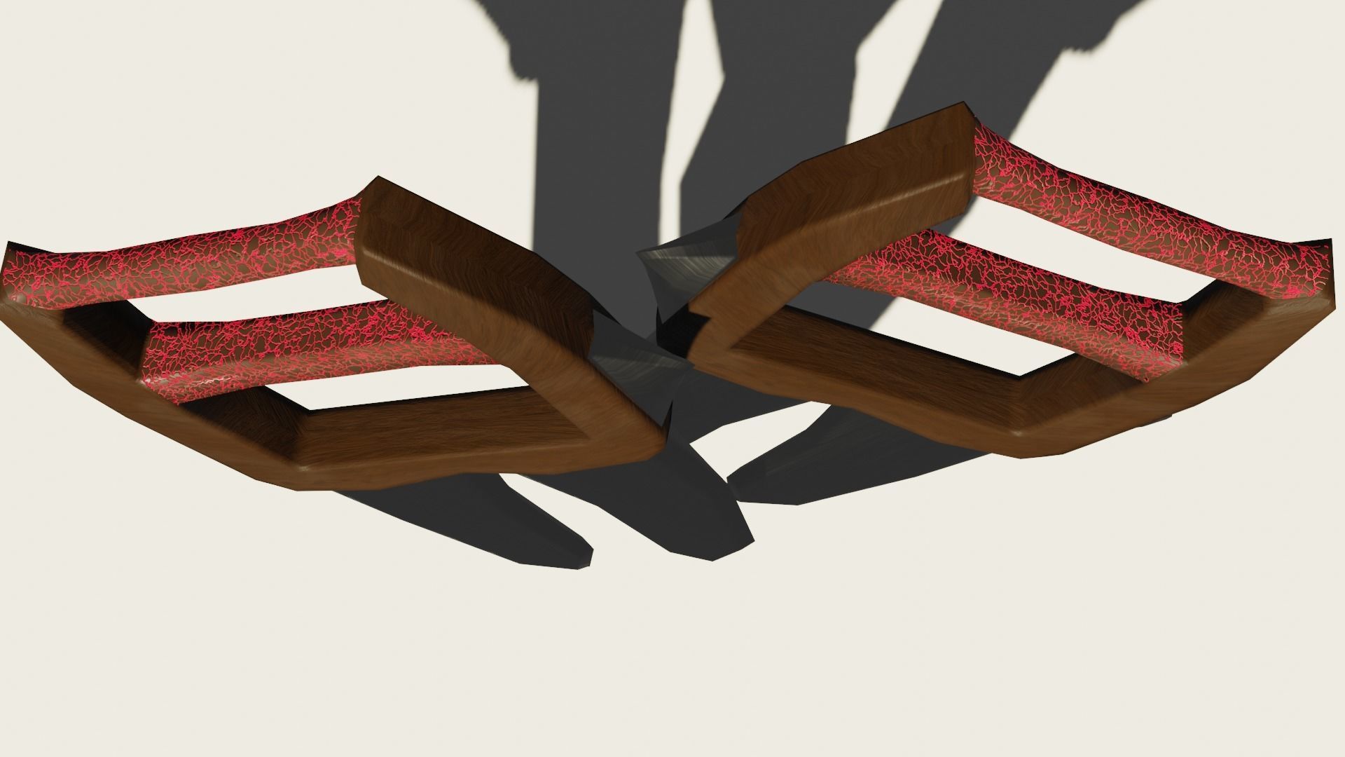 Two fang Low-poly 3D model_2