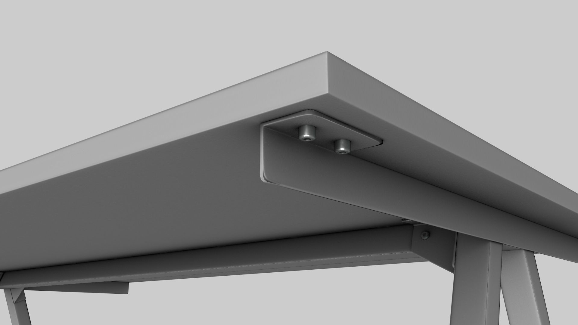 Furniture Set IKEA TROTTEN - Table Cabinet Drawer unit Low-poly 3D model_9