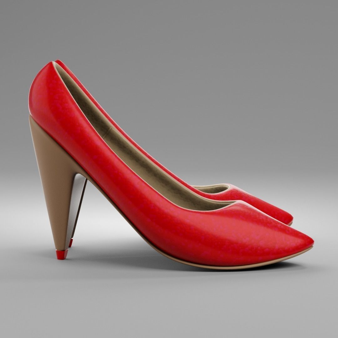 High heeled 3D model_6