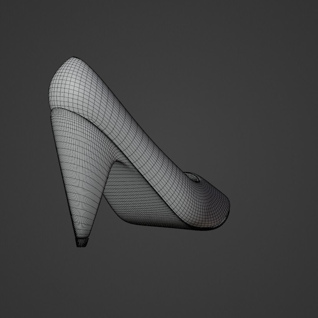 High heeled 3D model_11