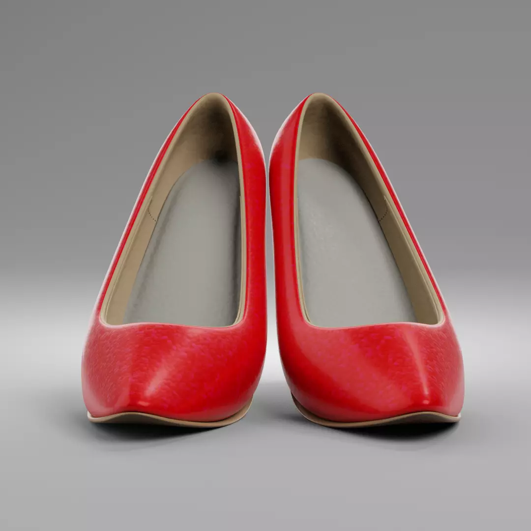 High heeled 3D model_0