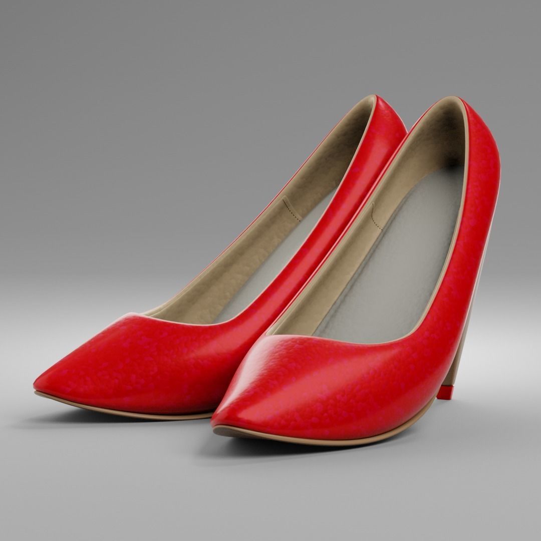 High heeled 3D model_1