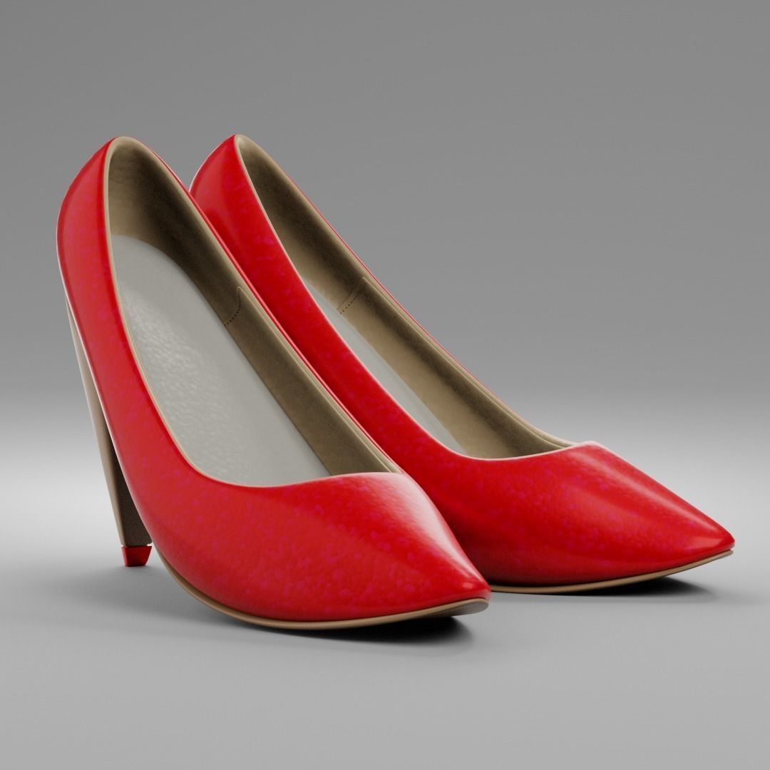 High heeled 3D model_7