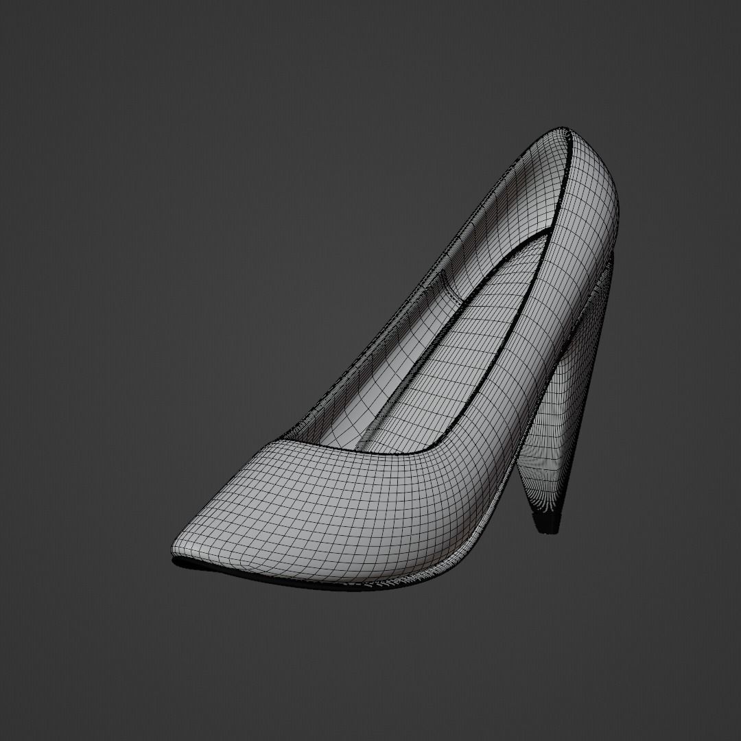 High heeled 3D model_10