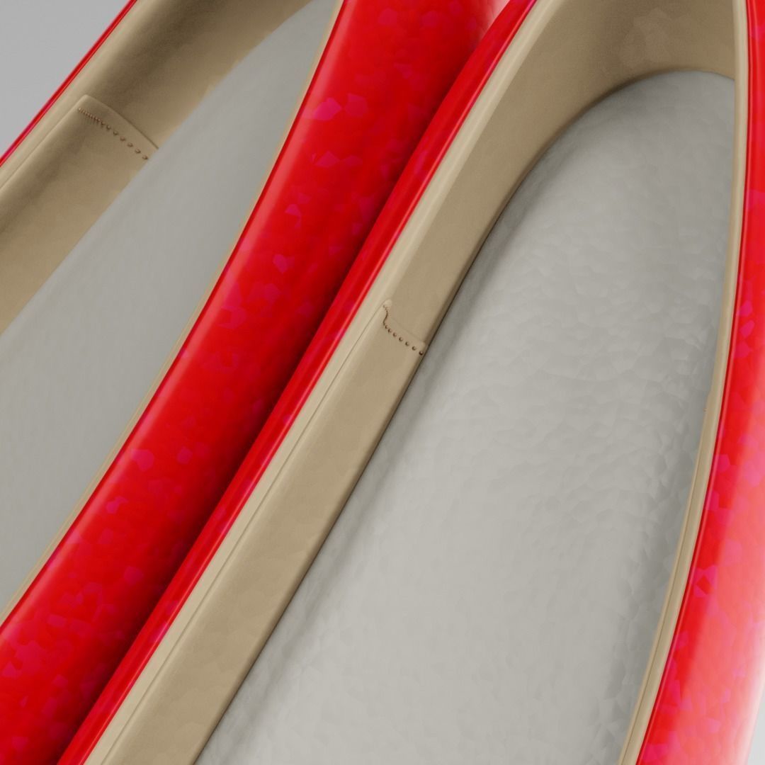 High heeled 3D model_9