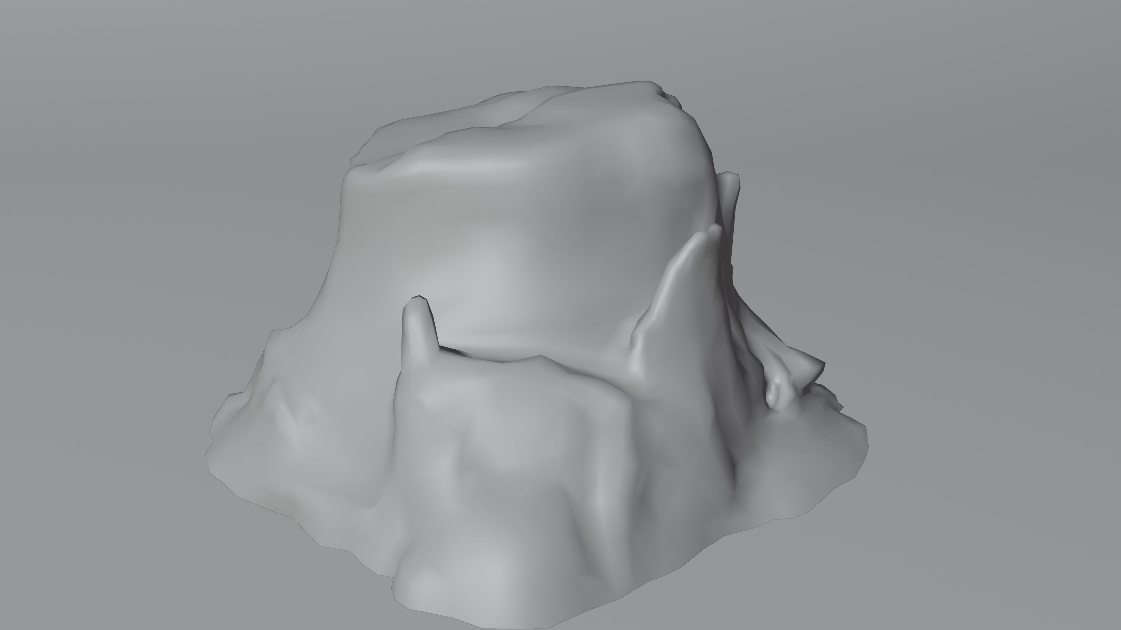 Tree Stump 004 Photoscan PBR Game Ready Low-poly 3D model_8