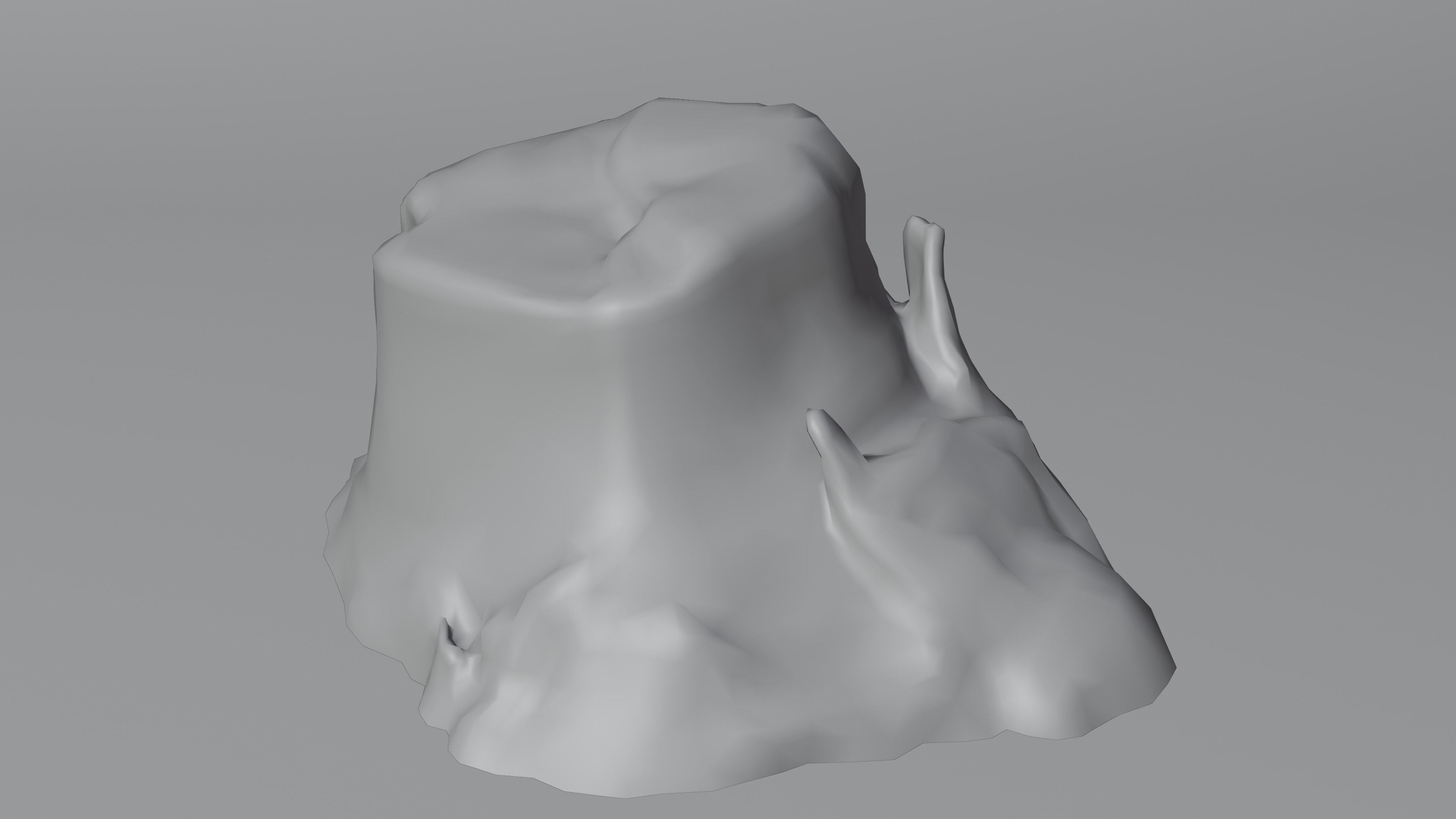 Tree Stump 004 Photoscan PBR Game Ready Low-poly 3D model_11