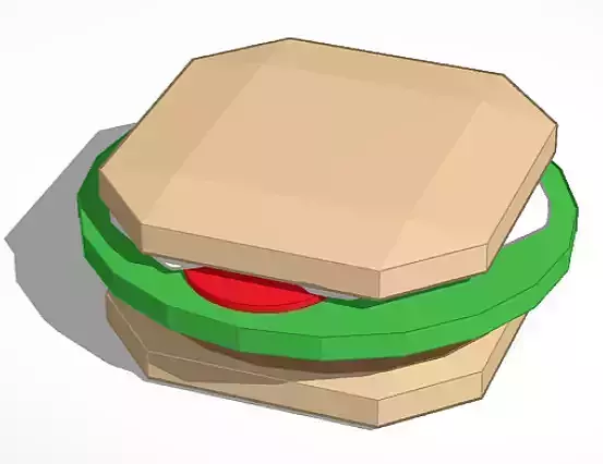 Sandwich 3D print model