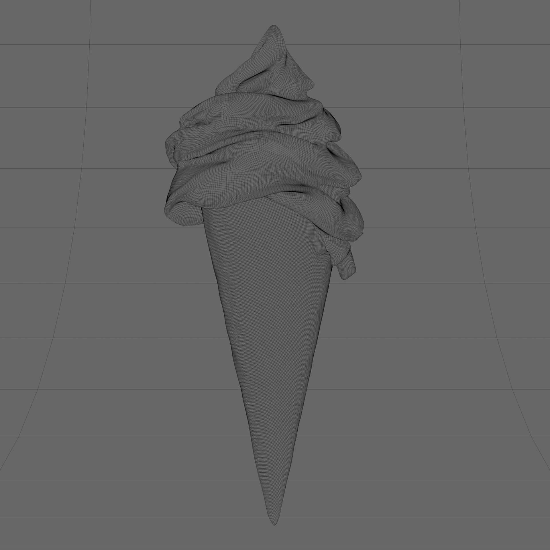 Soft Serve Ice Cream FBX and textures 3D model_12