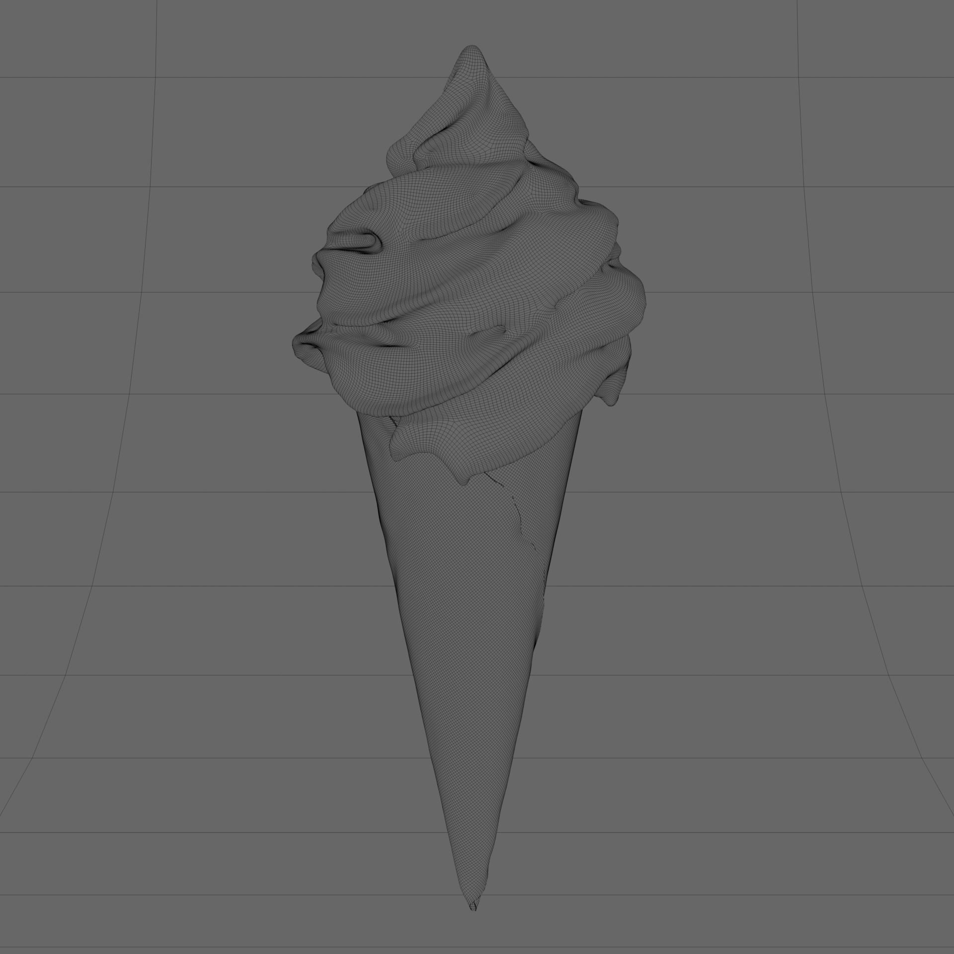 Soft Serve Ice Cream FBX and textures 3D model_11