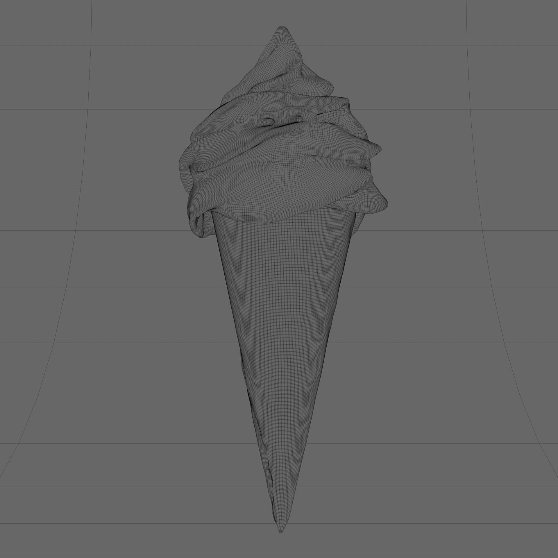 Soft Serve Ice Cream FBX and textures 3D model_13