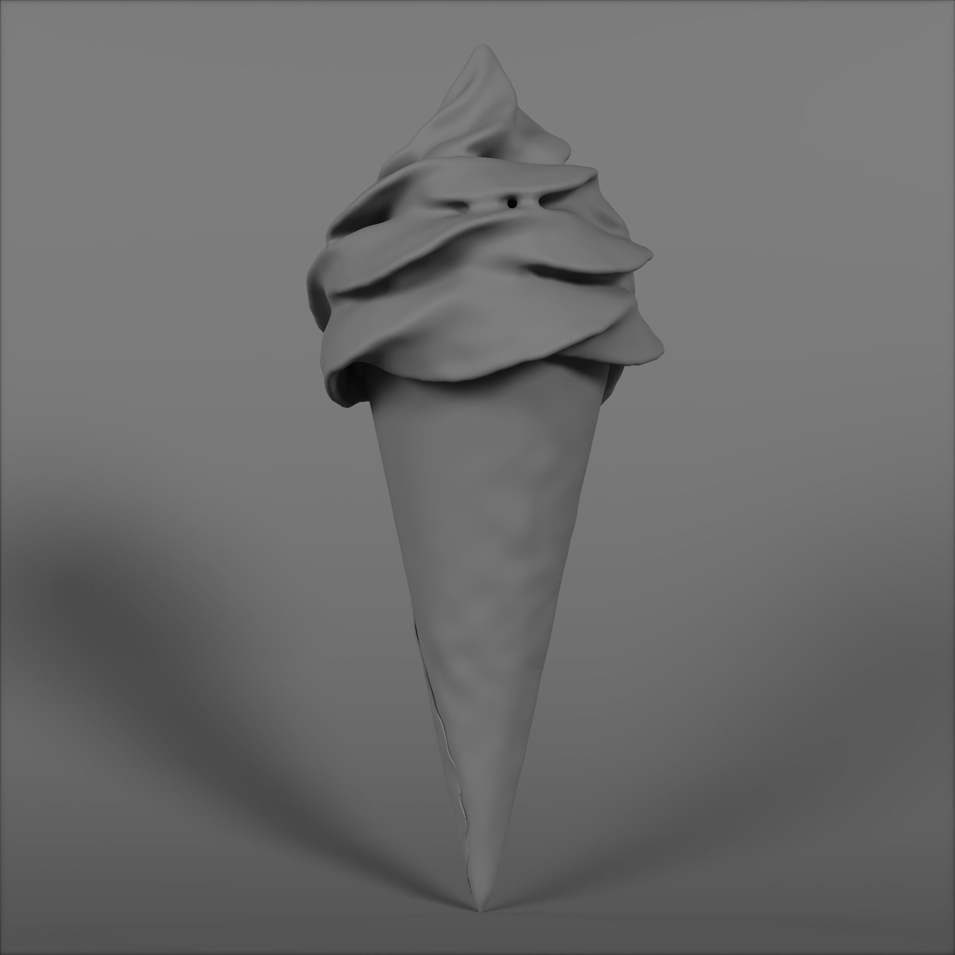 Soft Serve Ice Cream FBX and textures 3D model_9