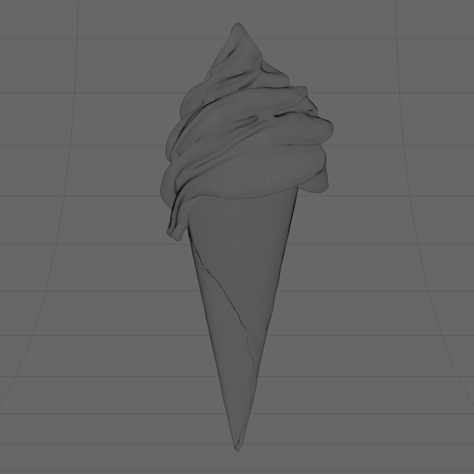 Soft Serve Ice Cream FBX and textures 3D model_14