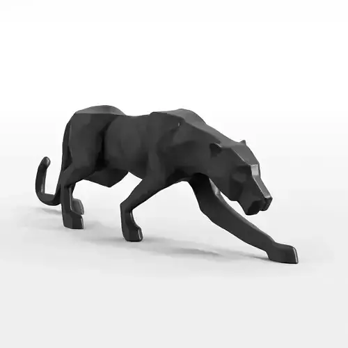 Panther walk statuette