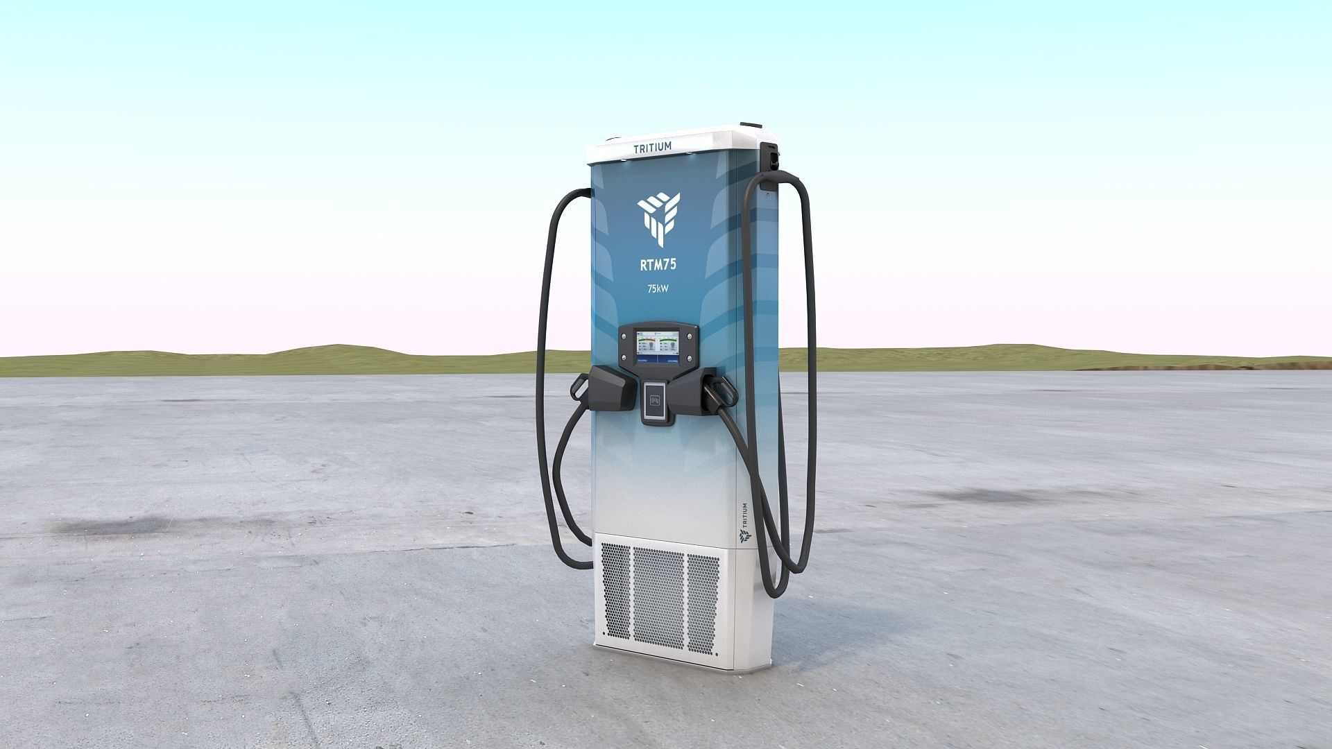 Tritium RTM DC Charger 75kW 3D model_4